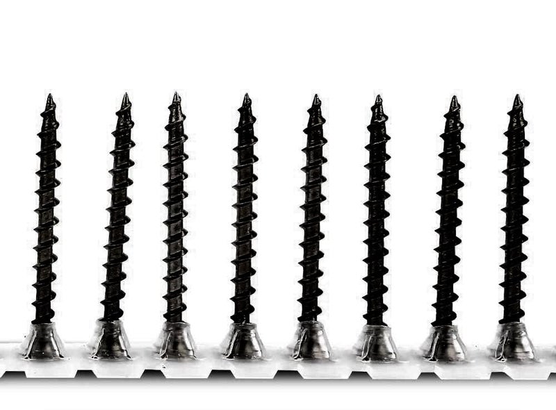SUNEKE 1000PCS #6 X 1-1/4" High Hardness Drywall Collated Screws, Black Phosphate, Coarse Thread, Phillips Drive, Bugle Head, Wood Screws with Organizer Box - Image 5